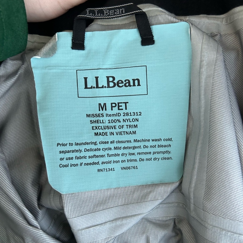 L.L. Bean Women's Aqua Jacket